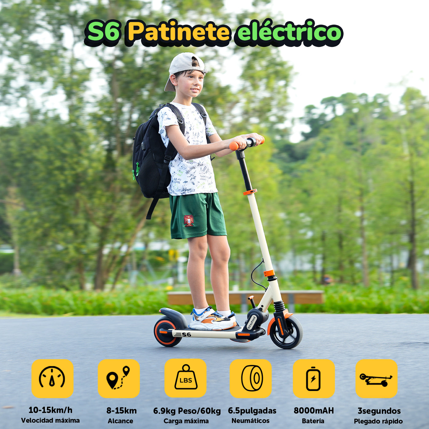 isinwheel S6 800W patinete con asiento