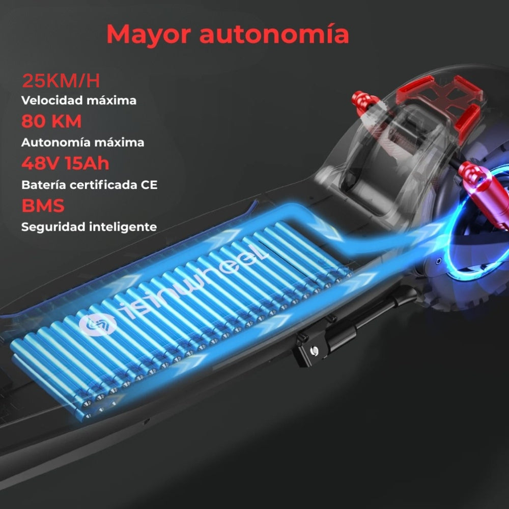 isinwheel® GT2 Patinete Eléctrico con Homologación DGT