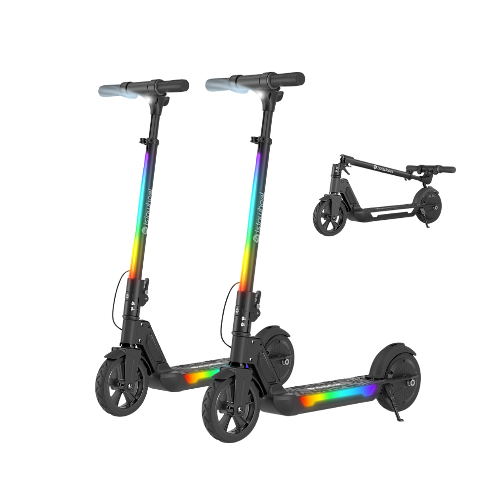 isinwheel® S7 Patinete Eléctrico para Niños Ajustable 250W