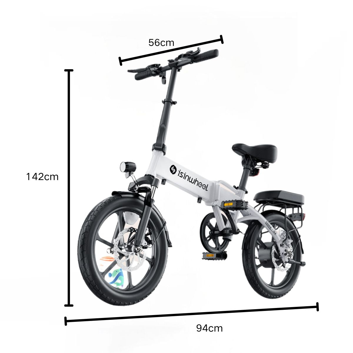 iSinwheel U3 Bicicleta Eléctrica Plegable 500w