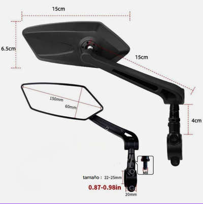 Espejo retrovisor universal para bicicleta eléctrica