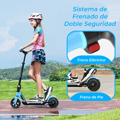 isinwheel® S7 Patinete Eléctrico para Niños Ajustable 250W