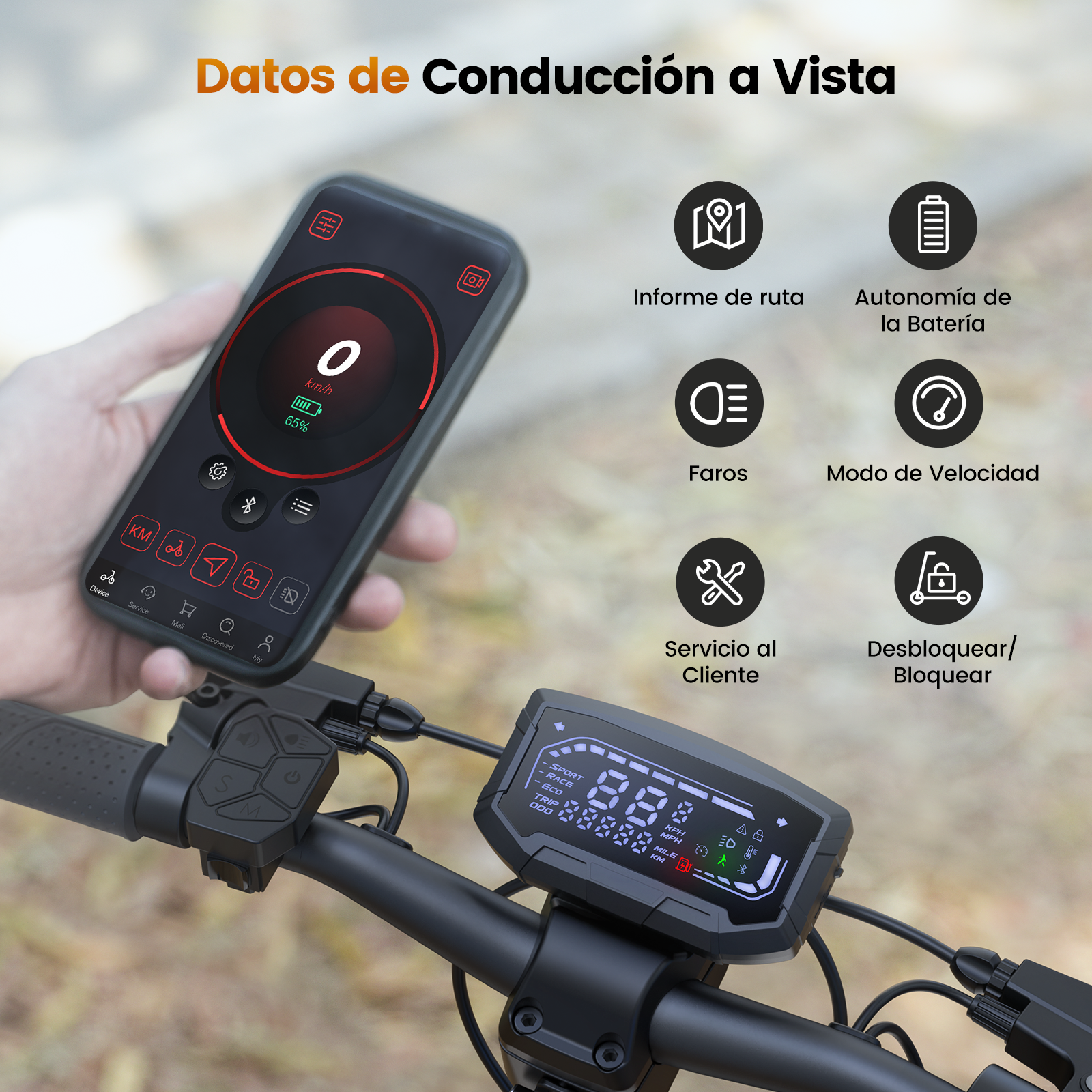 iX7 Pro Doble Motor 1000W Patinete Eléctrico Off-Road Certificado DGT