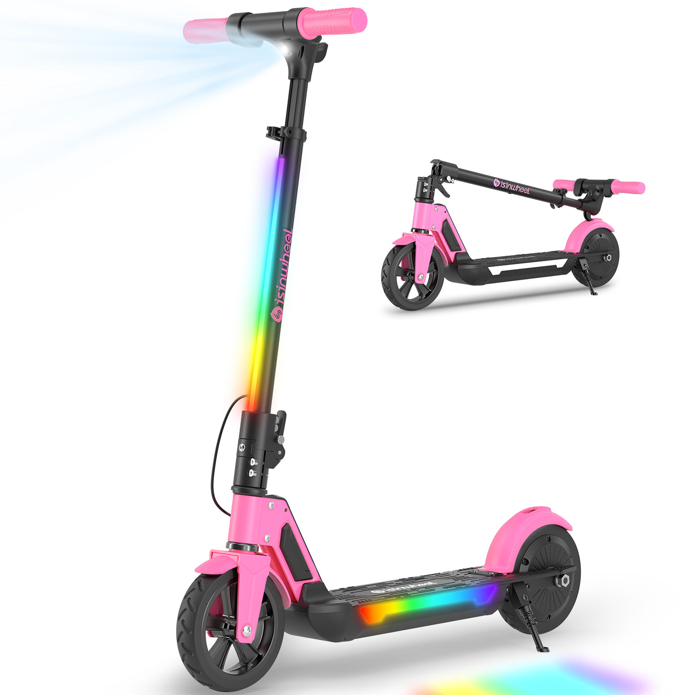 isinwheel® S7 Patinete Eléctrico para Niños Ajustable 250W