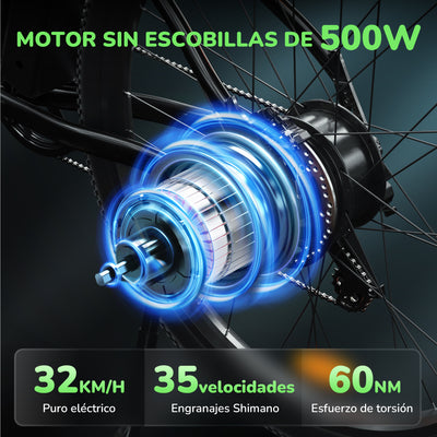 iSinwheel M10 Bicicleta Eléctrica MTB 100km de Autonomía