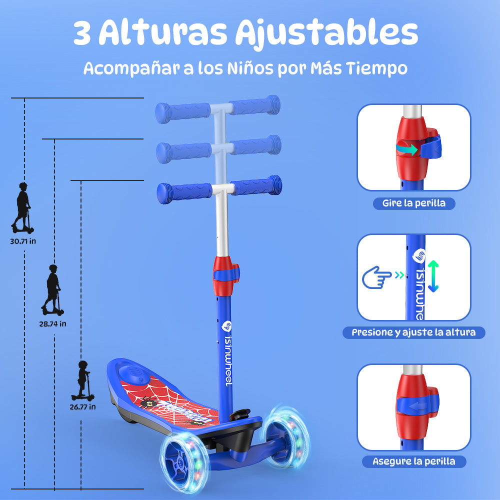 isinwheel MiniSpider Patinete eléctrico infantil  2 en 1