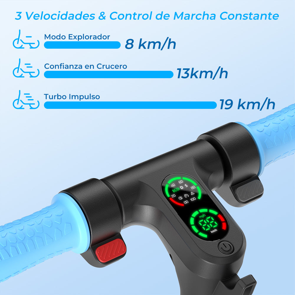 isinwheel® S7 Patinete Eléctrico para Niños Ajustable 250W