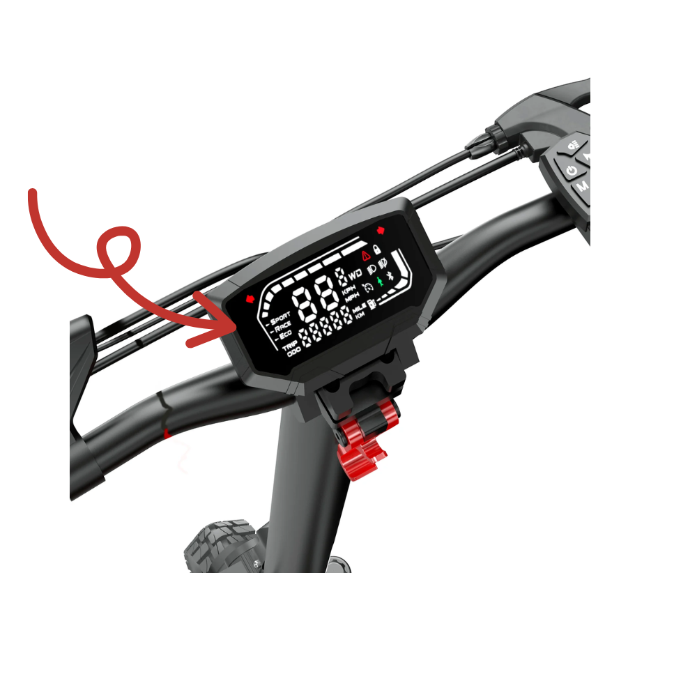 Instrumento de visualización para patinete eléctrico, piezas de reparación, apto para GT1