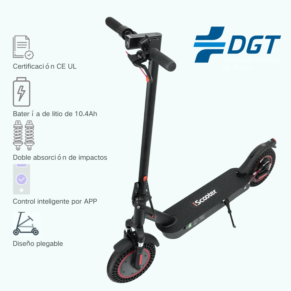 iScooter i9Max Patinete Eléctrico 500W Certificado DGT