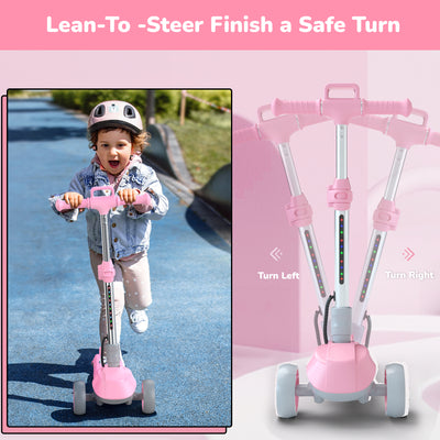 iScooter® iK2 Patinete Eléctrico para Niños con Altura Ajustable y Ruedas Luminosas