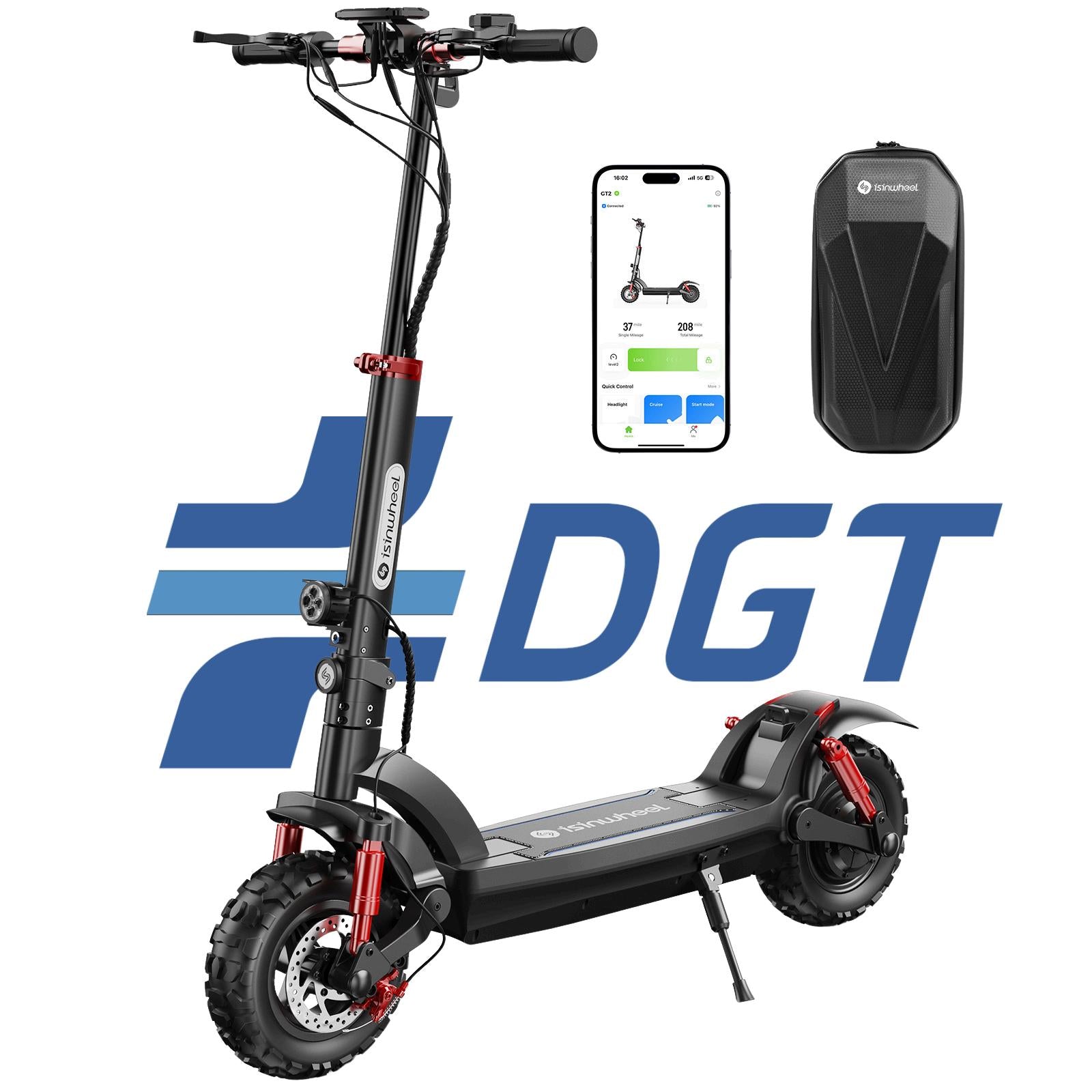 iScooter® iX3 800w Patinete Eléctrico Todoterreno con Control por APP