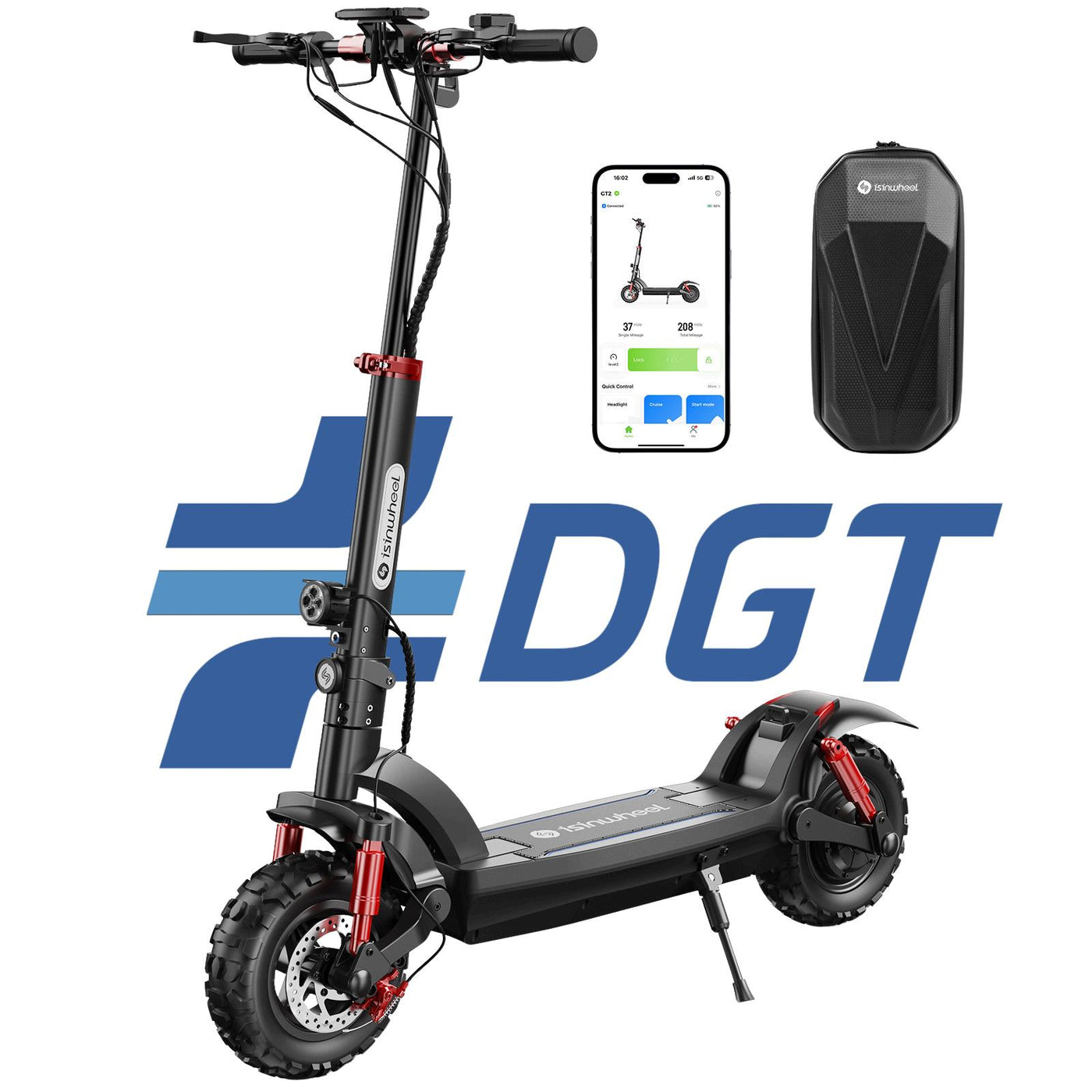 isinwheel® S10Max Patinete Eléctrico 1000W
