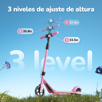 isinwheel® S6 Patinete Eléctrico Ajustable En Altura