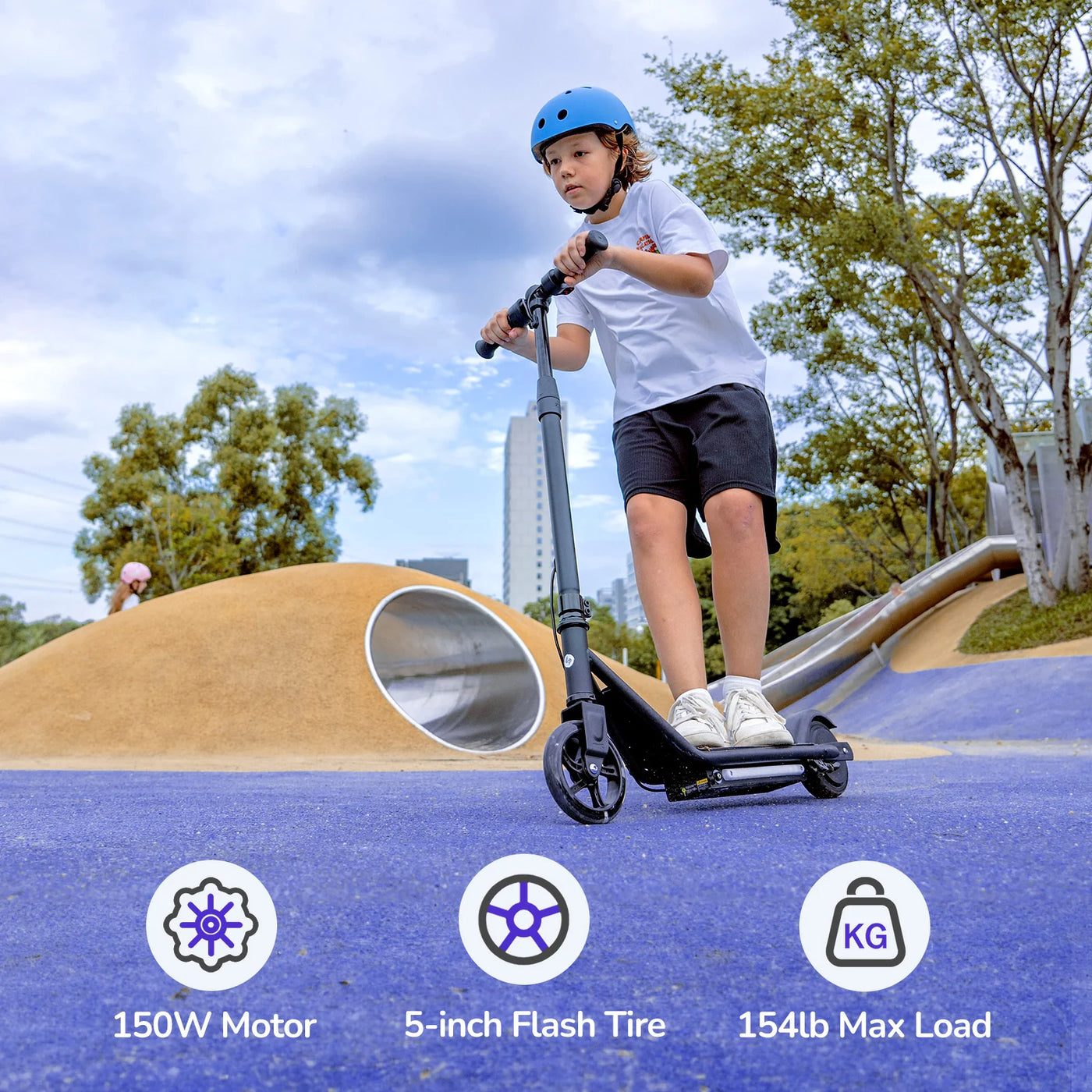 isinwheel® S6 Patinete Eléctrico Ajustable En Altura