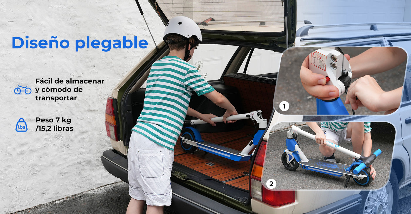 isinwheel S2 Patinete eléctrico para niños