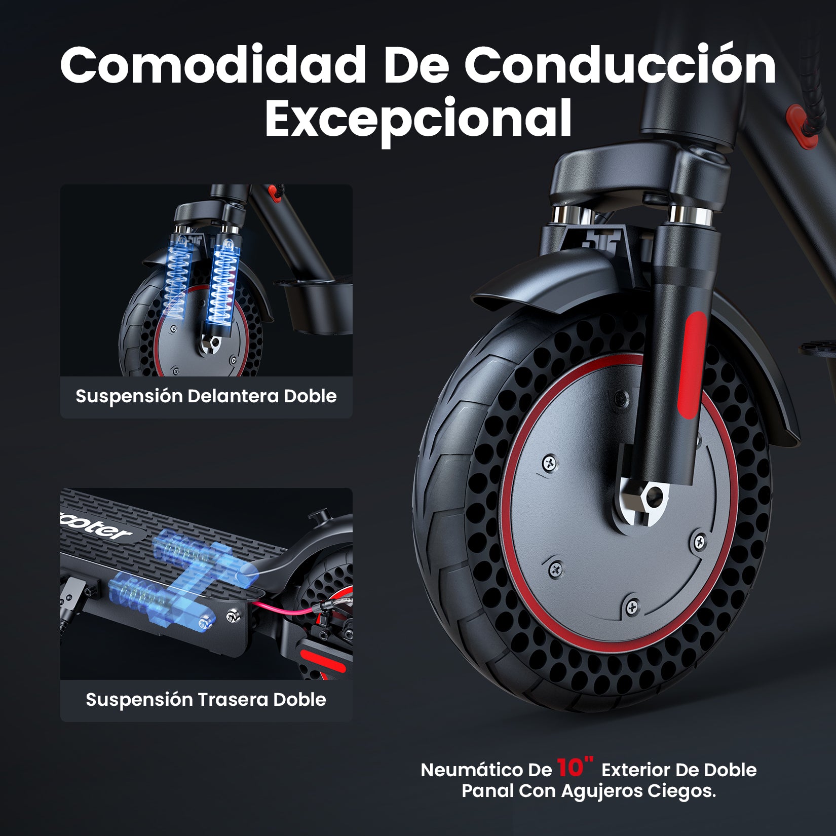 i9MAX 500W Patinete Eléctrico Certificado DGT Legal 40KM