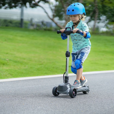 iScooter® iK2 Patinete Eléctrico para Niños con Altura Ajustable y Ruedas Luminosas