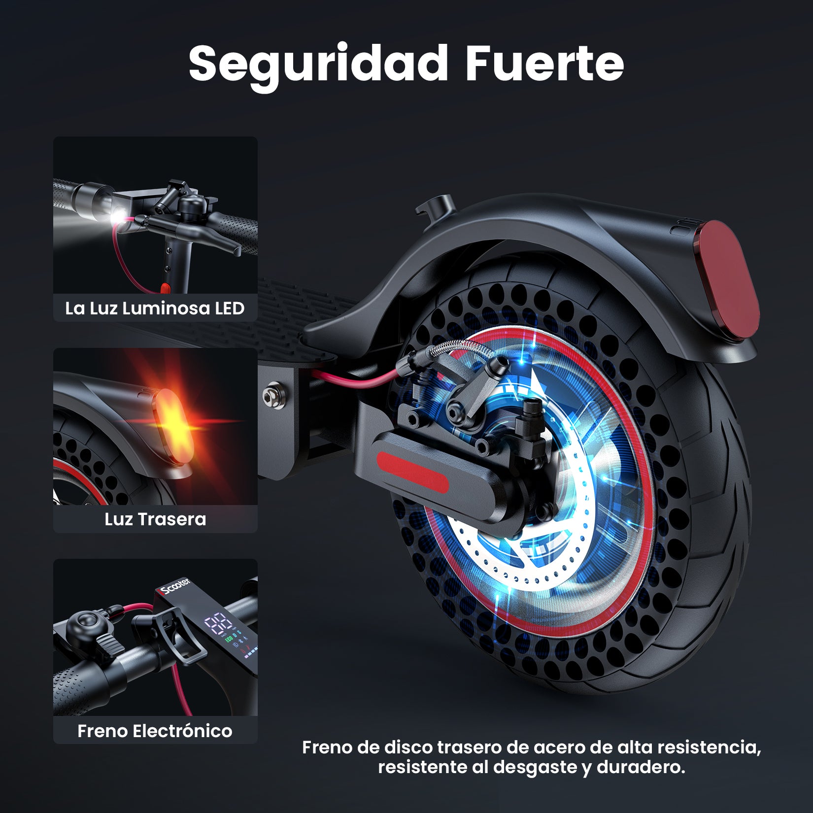 i9MAX 500W Patinete Eléctrico Certificado DGT Legal 40KM