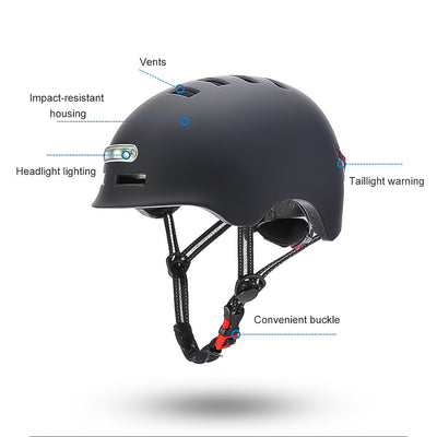 LED light up cycling scooter helmet